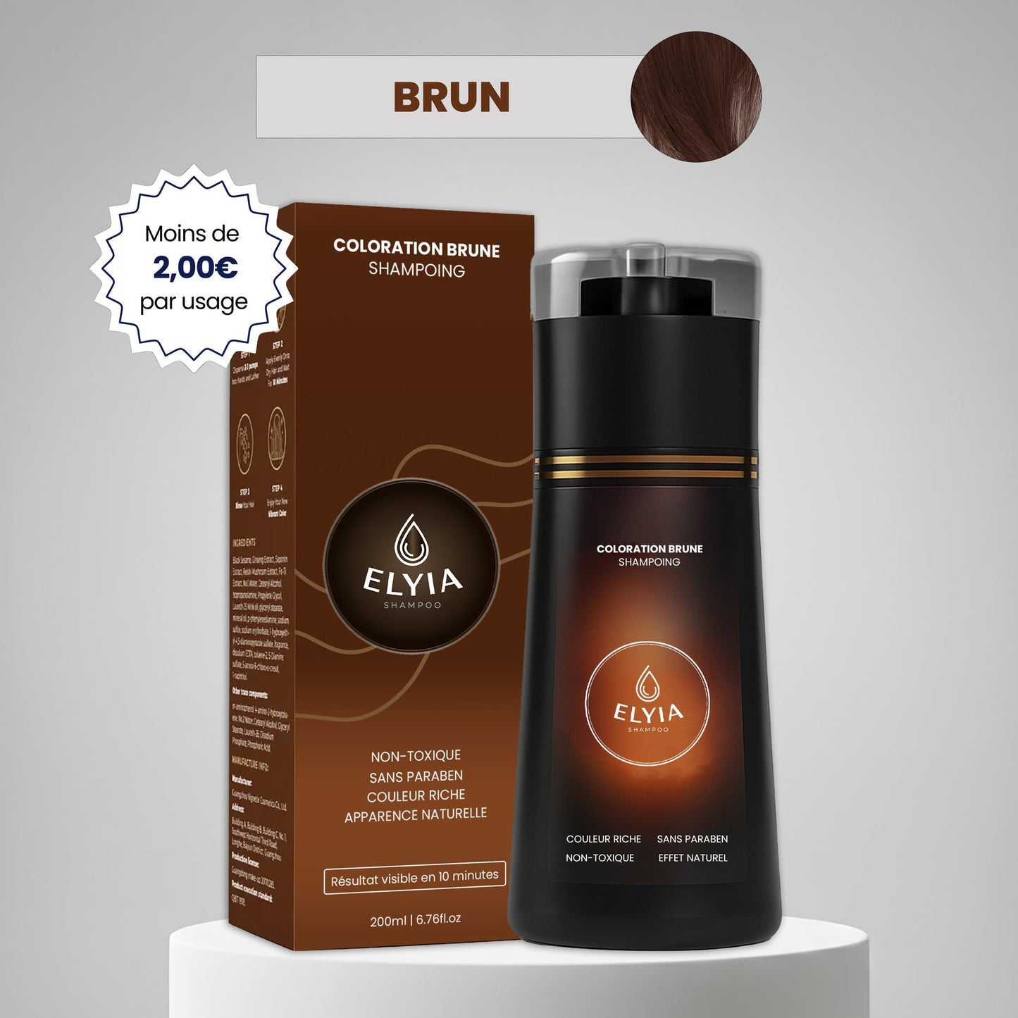 Shampoing colorant instantané