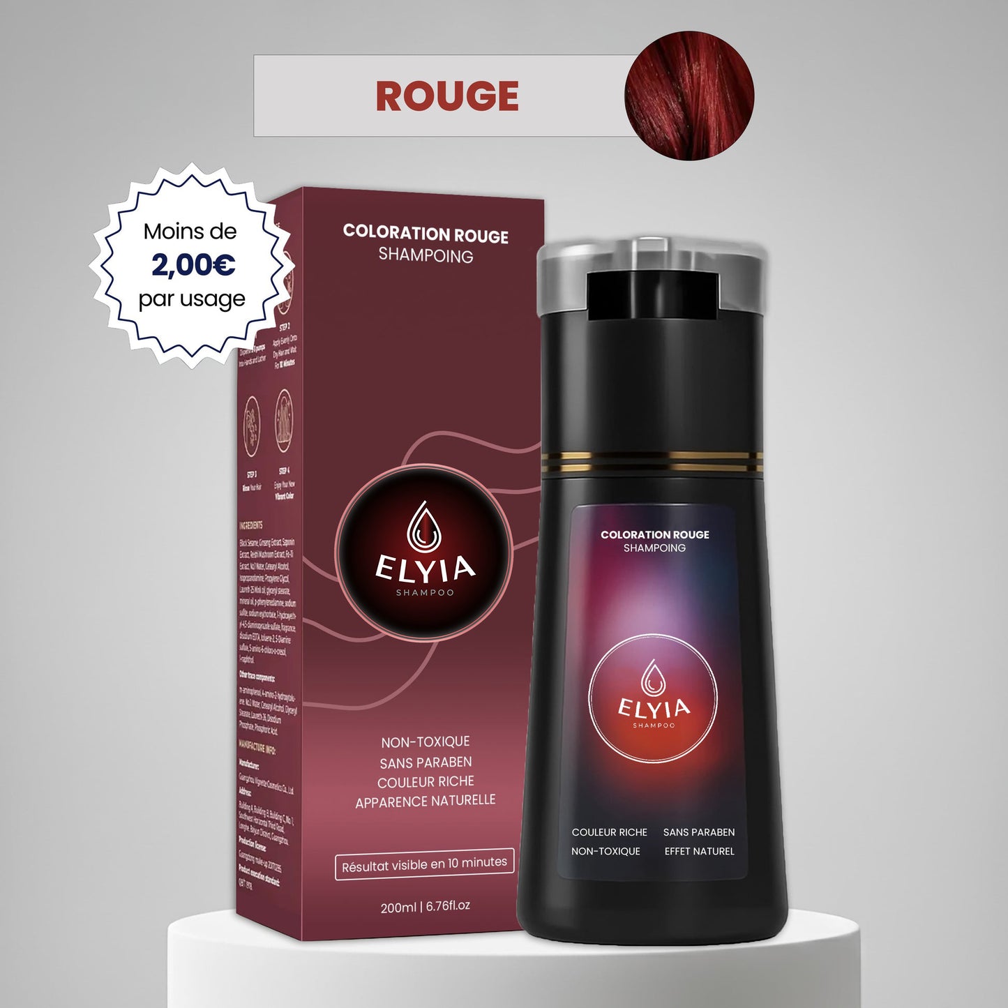 Shampoing colorant instantané